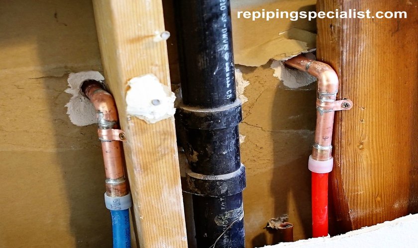 PEX/Copper pipes installation